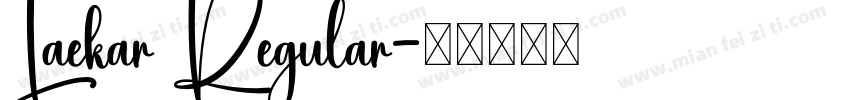 Laekar Regular字体转换